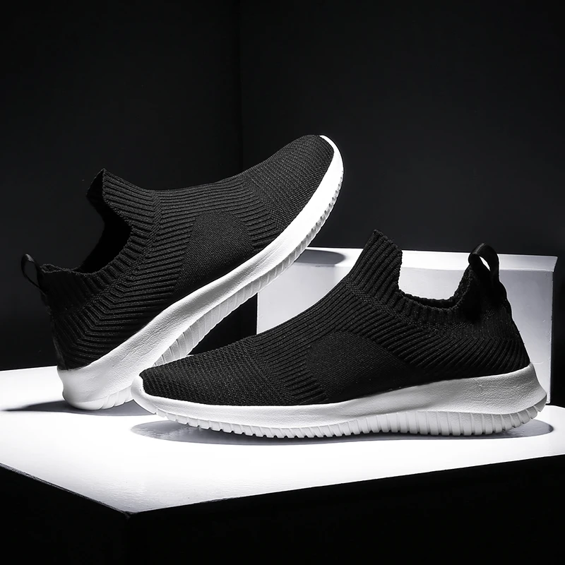 

Big Size 46 Men Casual Shoes Men Sneakers Flats Mesh Slip on Loafers Brand Men Shoes Mesh Breathable Trainers Walking Shoes