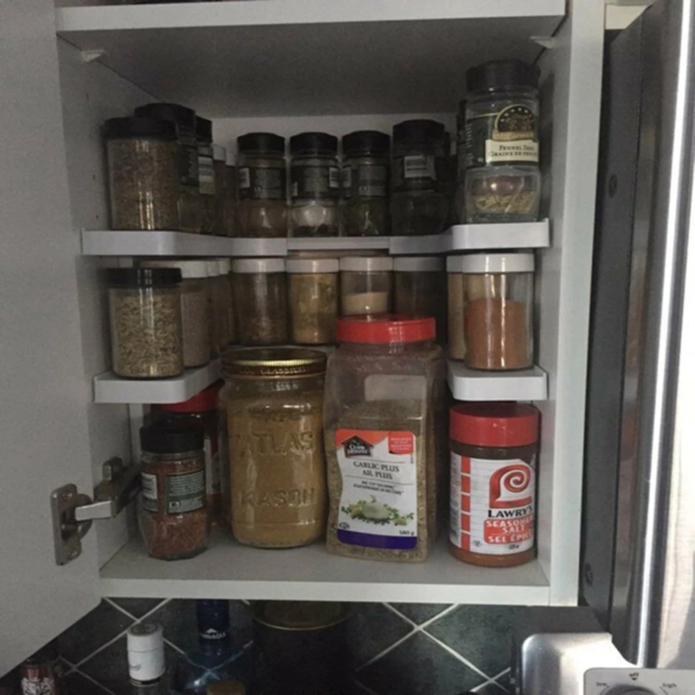 2 х уровневая регулируемая полка кухонный органайзер для специй стеллаж хранения