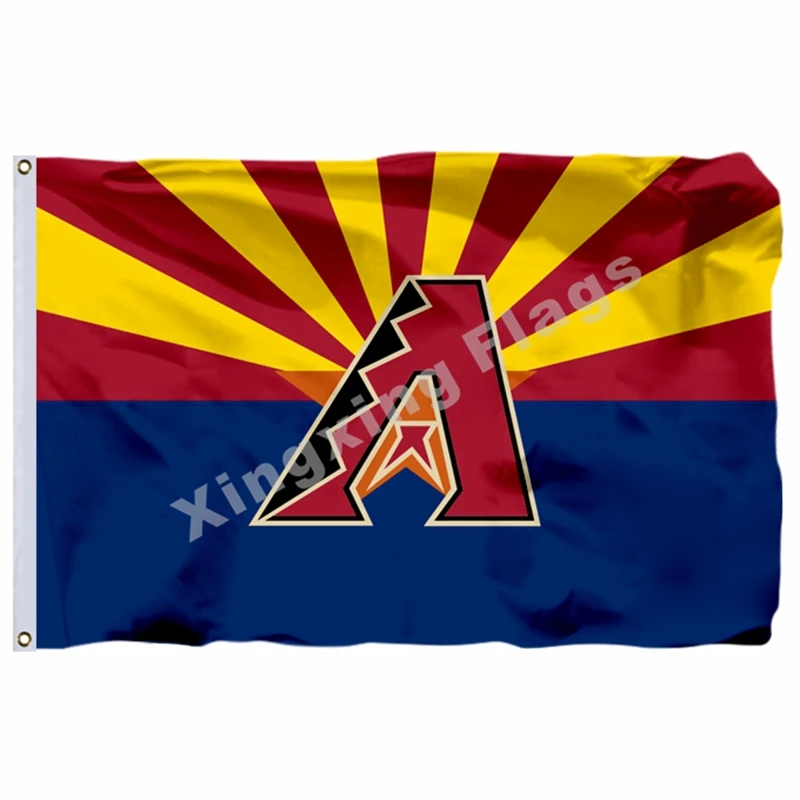Аризона флаг Diamondbacks 3ft X 5ft полиэстер баннер летающие Размеры № 4 90X150 см