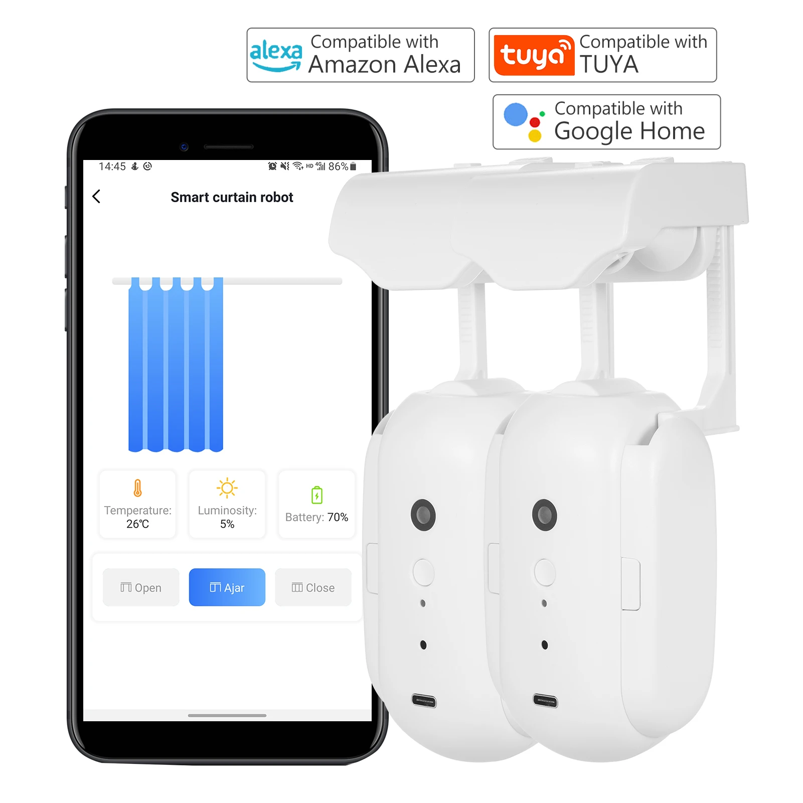 

Wi-Fi автоматический Шторы открывалка ближе робот Беспроводной Смарт Шторы двигатель таймер голос Управление умный дом автоматизация устрой...