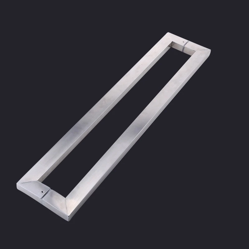 Двусторонние безрамные ручки для душа из нержавеющей стали стеклянные дверные