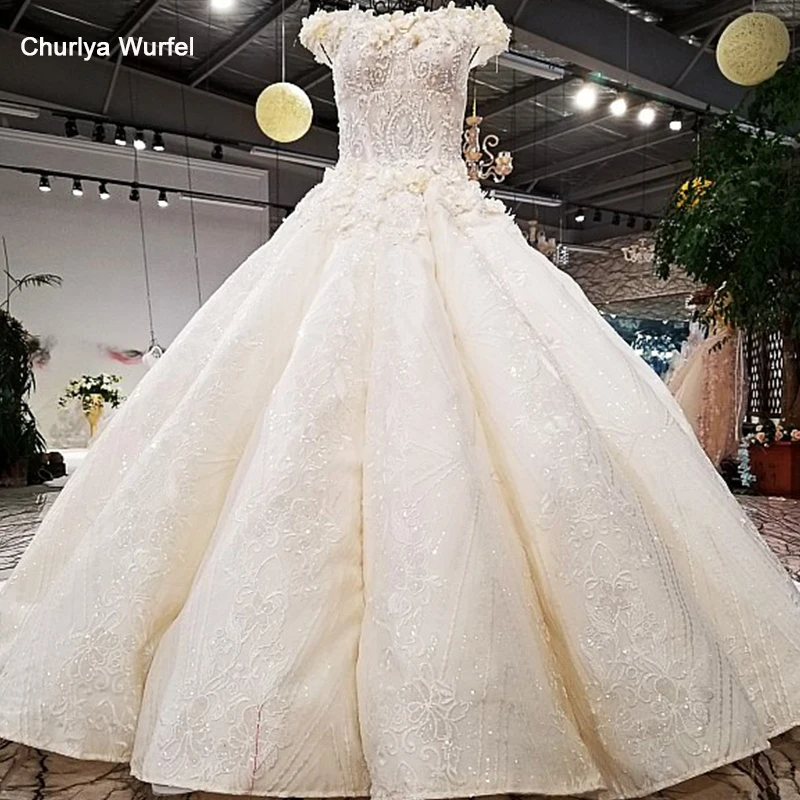 LS67721 роскошное бальное платье свадебное с открытыми плечами большая юбка