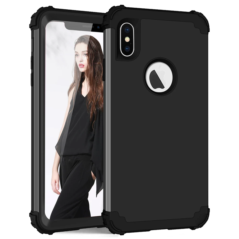 

Shockproof Phone Cases for iPhone 6 6S 7 Plus,PC+TPU 3-Layers Hybrid Full-Body Protect Case for iPhone 7 Anti-Knock Phone Shell