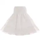 Короткие подъюбники, Внутренняя юбка, собранная в стиле ретро, Женская однотонная Свадебная Нижняя юбка, фатиновая подъюбник из кринолина