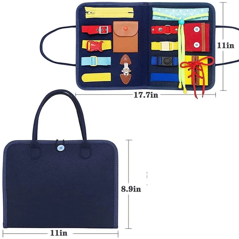 

Kids Montessori Toys Baby Busy Board Buckle Training Essential Educational Sensory Board For Toddlers Ntelligence Development