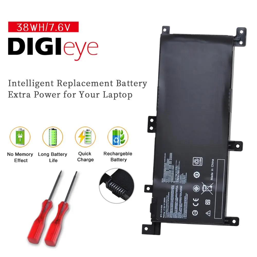 7,6 В 38WH C21N1509 Аккумулятор для ноутбука ASUS ноутбук X556UA X556UB X556UF X556UJ X556UQ X556UR X556UV A556U FL5900U