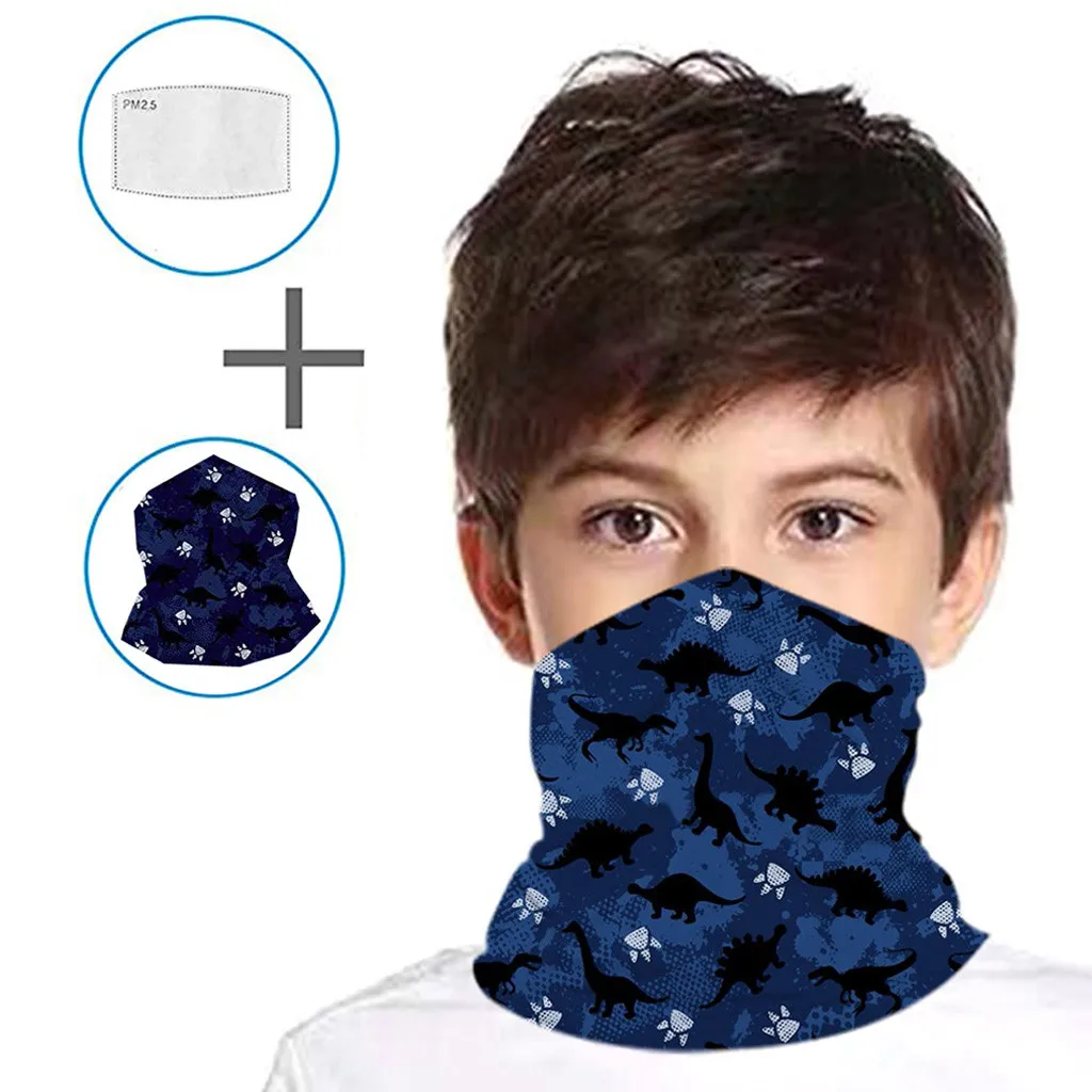 Детская бандана шарф маска для лица многофункциональный головной шейный чехол