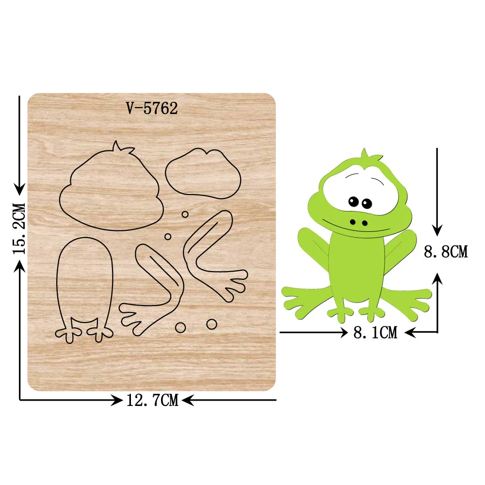 Новые деревянные штампы лягушки для скрапбукинга разных размеров V-5762 | Дом и сад