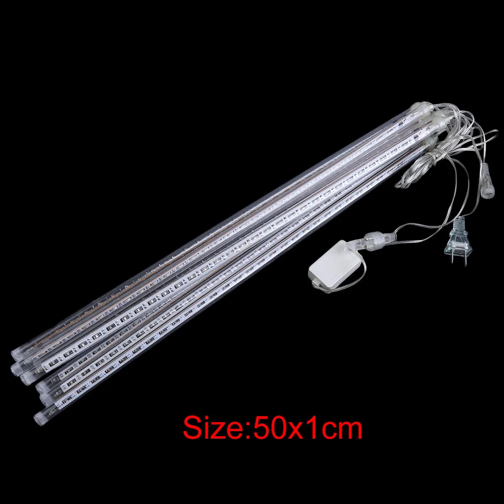 

6 Colors 50CM Meteor Shower Rain 8 Tubes Waterproof Bright LED Lights Outdoor Christmas Festival Decoration Lamp US Plug