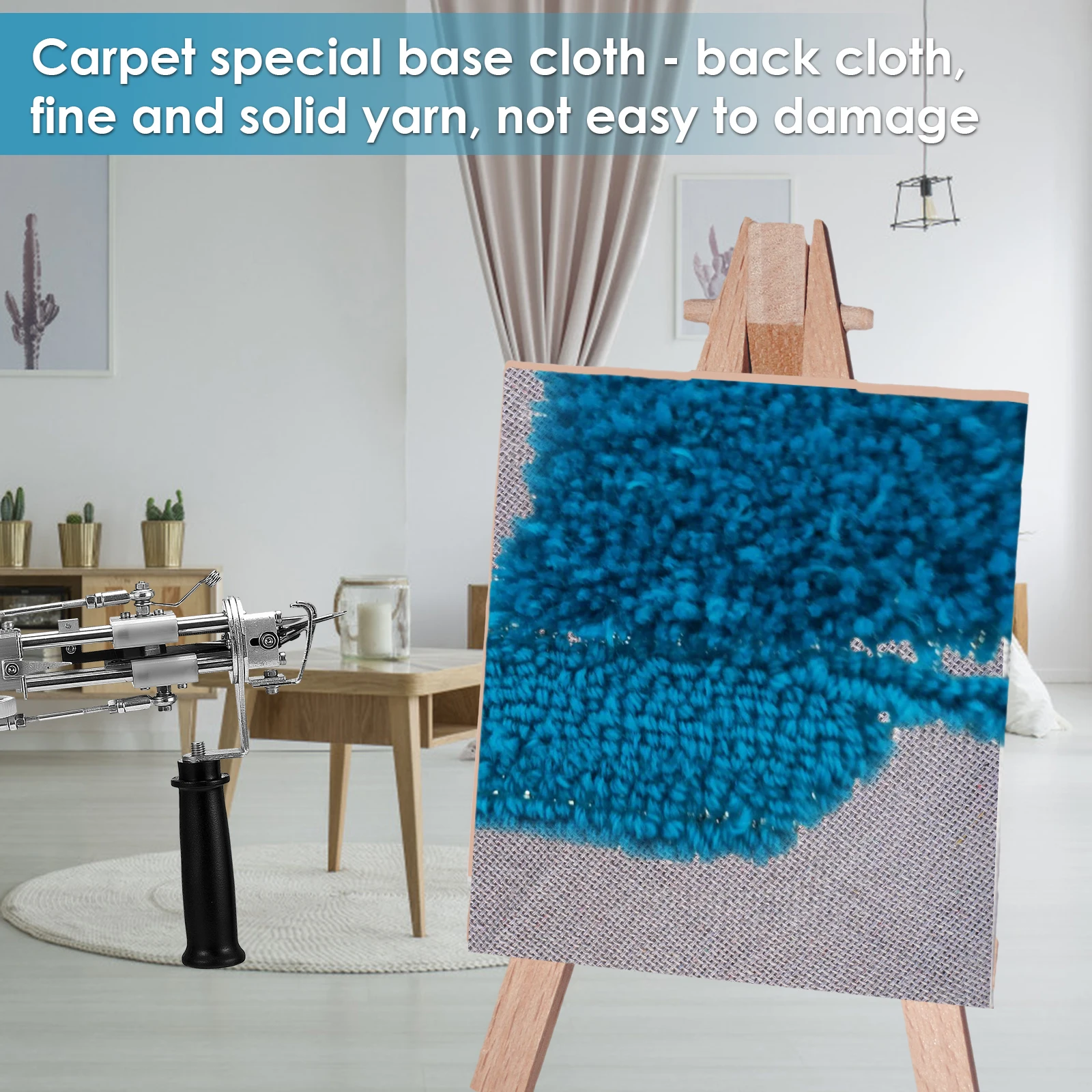 

2021 New Primary Tufting Cloth Backing Fabric For Using Rug Tufting Guns Width 5m DIY Rug Carpet Sewing Fabric Knitting Tools