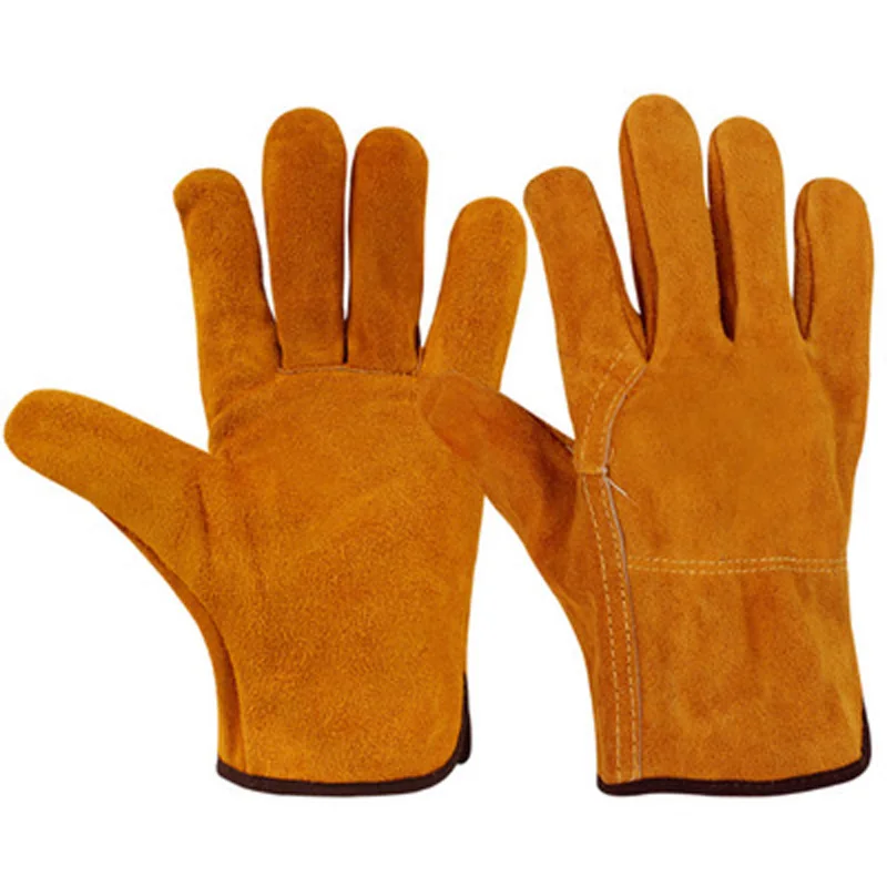 25cm XL Heavy Duty Welding Gloves Stoves PU Leather Cowhide Protect Welder Hands Workplace Safety Glove |