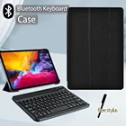 Чехол-книжка для планшета Apple IPad Pro 11 2018 2020IPad Air 4 10,9 дюйма, умный чехол-книжка из искусственной кожи с Bluetooth-клавиатурой