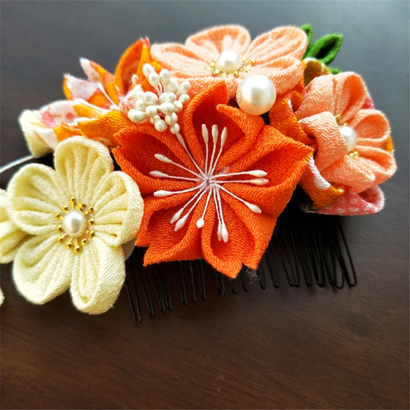 1 шт. заколка для волос в цветочек ручная работа кимоно головной убор Сакура