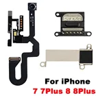 Фронтальная камера с датчиком приближения гибкий кабель + динамик с держателем кронштейна для iPhone 7G 7 Plus 8 8Plus