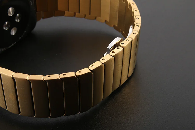 Роскошный браслет FOHUAS из нержавеющей стали для apple watch серии 1, 2, ремешок iwatch из нержавеющей стали 42 мм с адаптерами