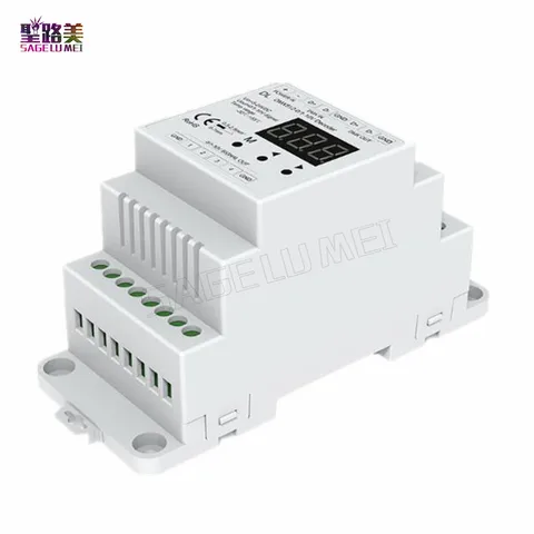 DL DMX512 для 4CH 0-10В декодер 0-10В светодиодный диммер DMX 512 сигнала 0-10V сигнала RGB/RGBW контроллер 4 канала диммер DC5V-24V