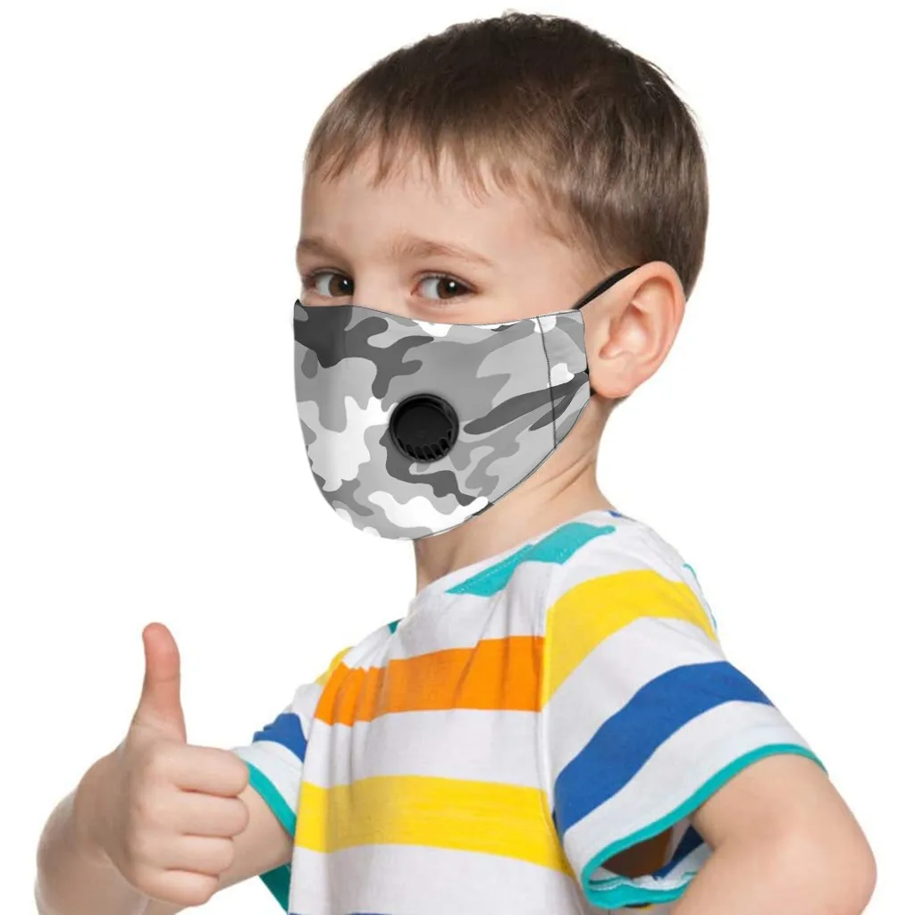 2020 детская Регулируемая многоразовая дышащая безопасная маска с принтом masque
