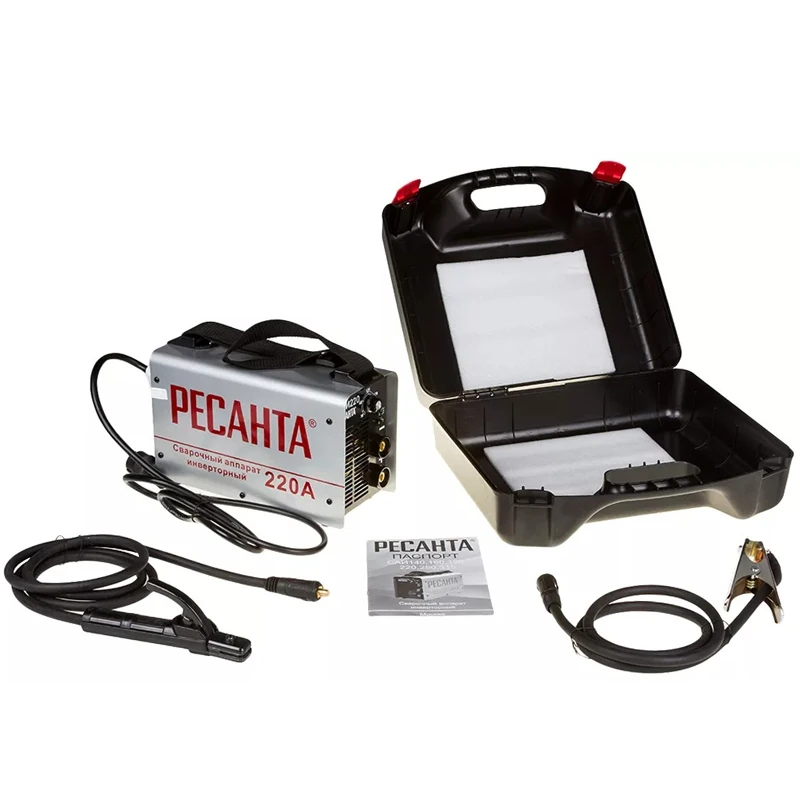 Аппарат сварочный инверторный РЕСАНТА САИ 220 В КЕЙСЕ (Сварочный ток 10-220 А