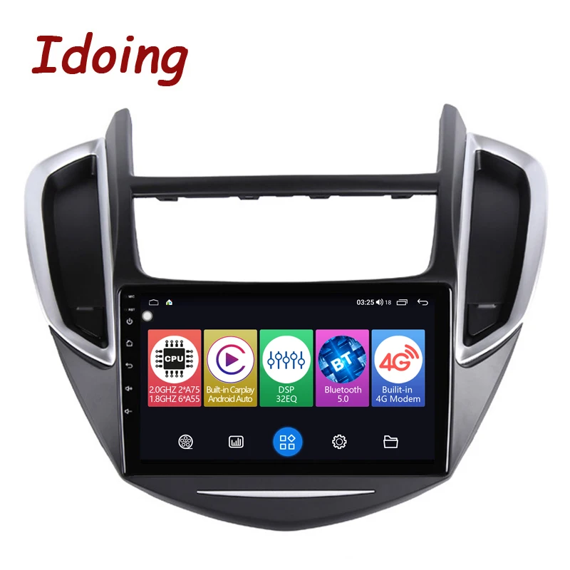 

Idoing 9 "автомобильный стерео Android Авто Радио мультимедийный плеер для CHEVROLET TRAX 2014-2016 4G GPS навигация головное устройство Plug And Play