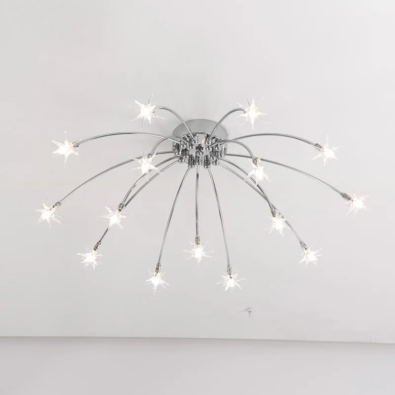 

Chrome Led Lamp Moder Design Chandeliers For Living Room Bedroom Kitchen Foyer Light Fixtures Lustre Decor Home Lighting G4 Bulb