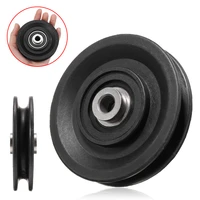 mayitr high quality bearing pulley 90mm wearproof nylon bearing pulley wheel cable gym universal fitness equipment part