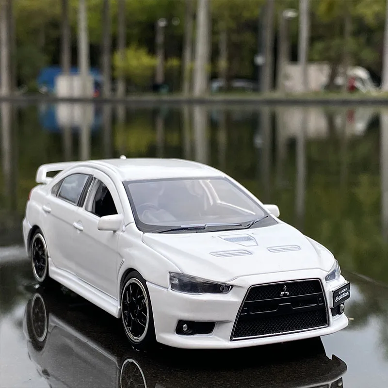 1:32 Mitsubishi JDM Lancer Evo X открытая дверь со звуком светильник Игрушечная модель