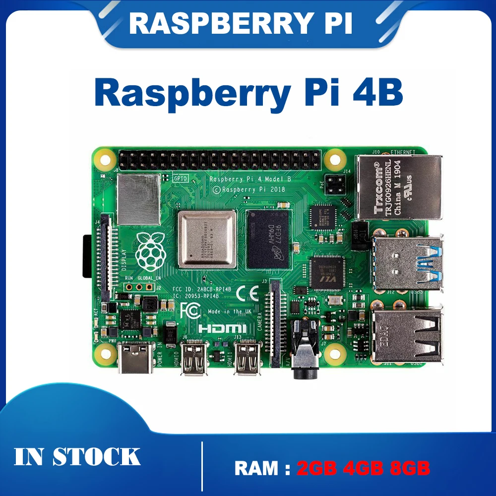Raspberry Pi 4B 2/4/8 Гб ОЗУ 4 ядра 2 ГБ/4 ГБ/8 ГБ|Демонстрационные стенды| |