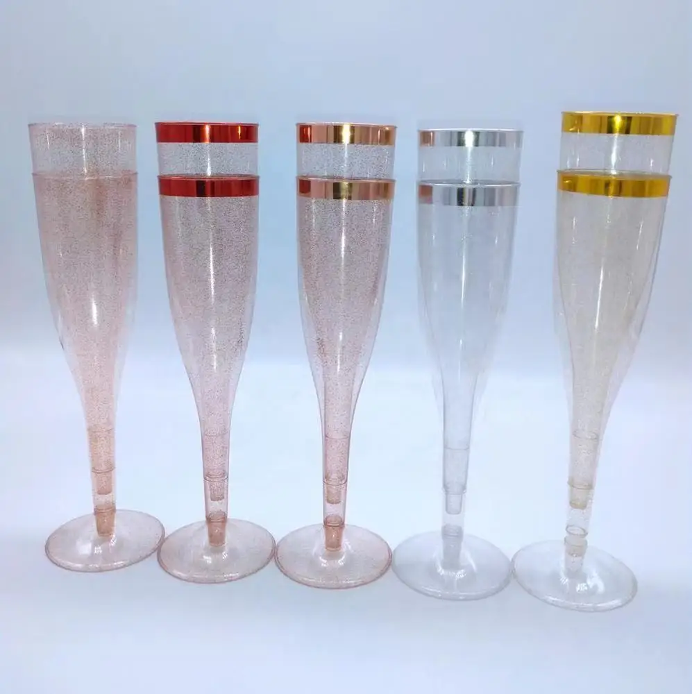 Одноразовые товары бокал для шампанского объемом 6 5 унции из Пномпеня с золотым