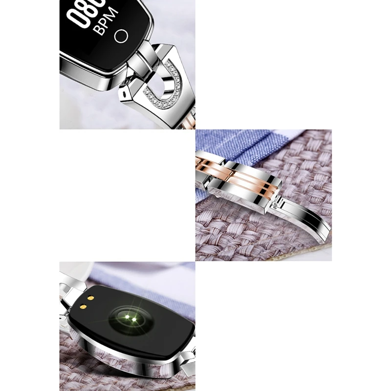 B78 женские Смарт-часы измеритель пульса Шаг Фитнес цвет Sn водонепроницаемый