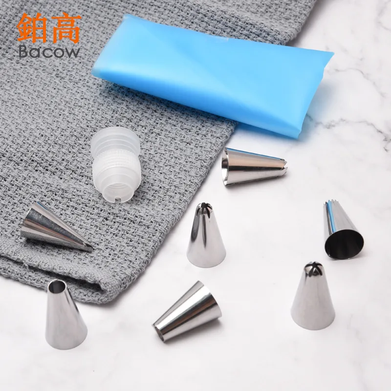 Силиконовый кондитерский мешок с наконечниками 9 шт./компл. | Дом и сад