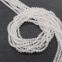 234mm natural stone bead high quality white crystal facet beads for jewelry making diy necklace bracelet accessories material