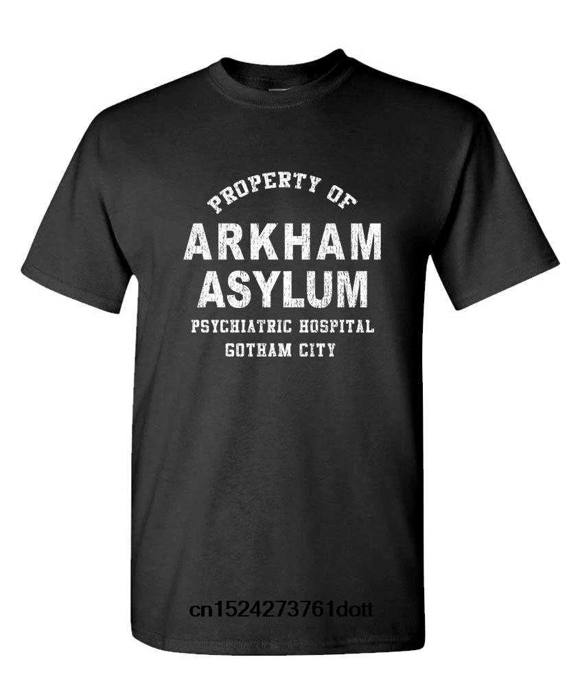 Забавная Мужская футболка белая черная Guacamole Arkham Asylum for Criminally Insane tv хлопковая