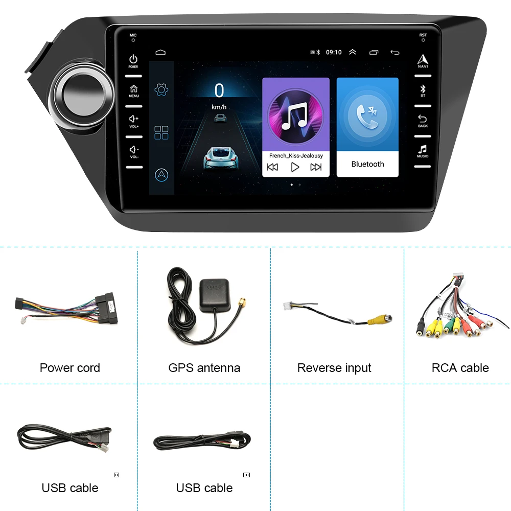 Автомагнитола Leekooluu 2DIN Android 9 GPS-навигация мультимедийный плеер для Kia RIO 3 4 Rio 2010 2011
