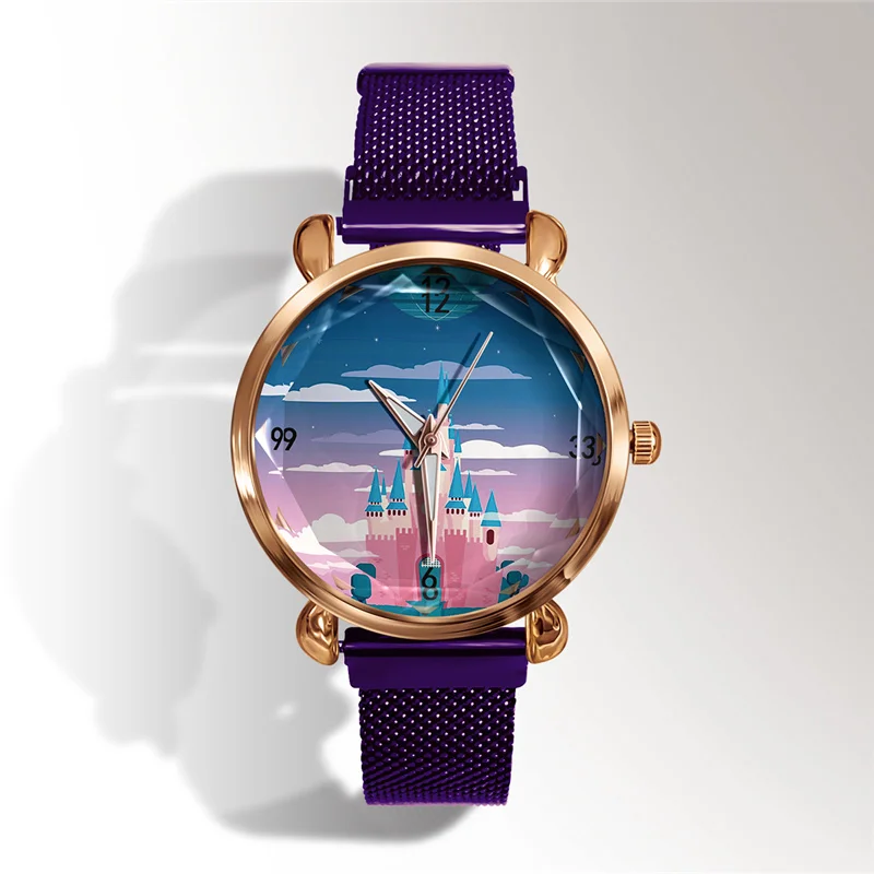 Новые Классические из мультфильма Город героев Модные женские часы повседневные
