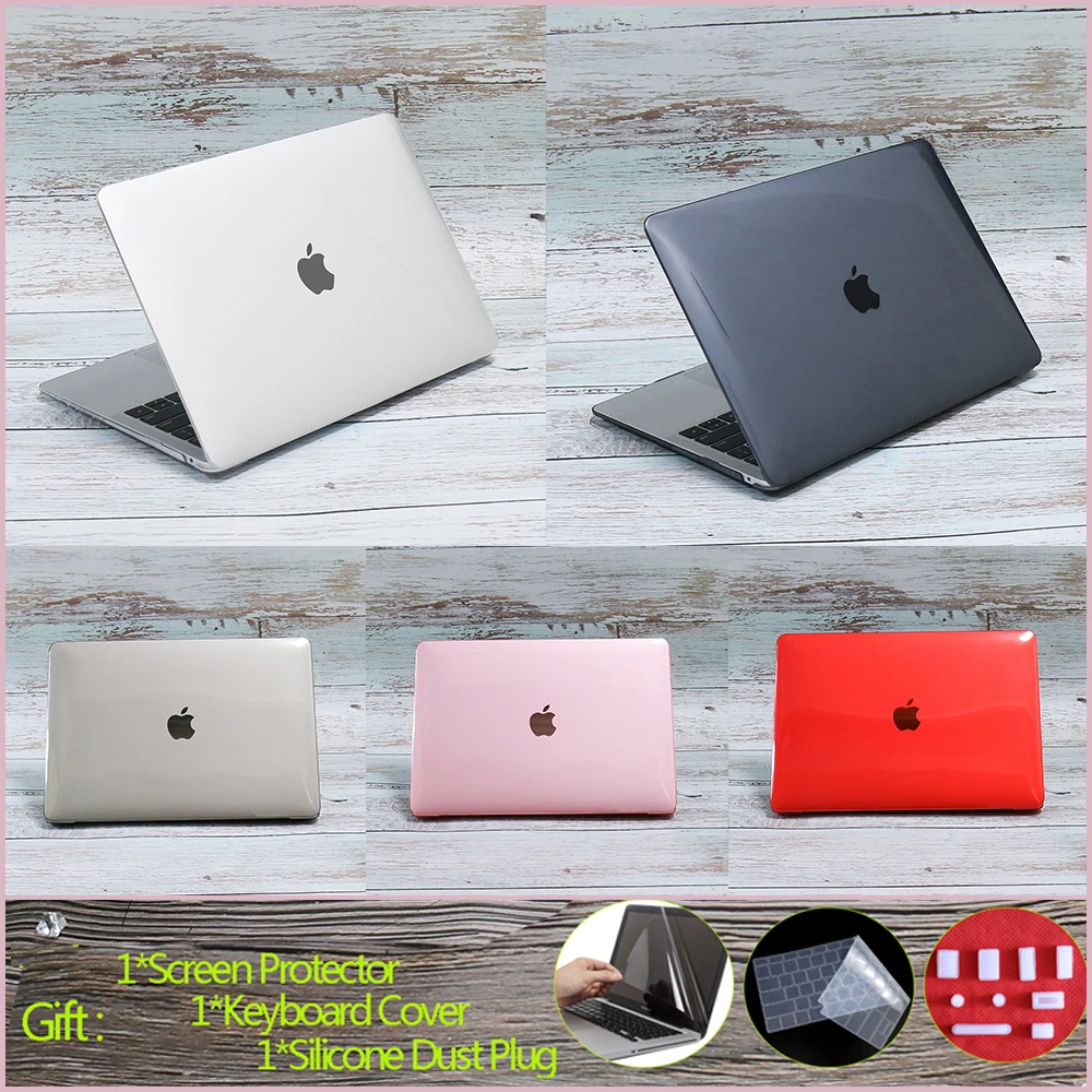 Кристальный чехол для ноутбука 2020 MacBook new Pro 13 A2289 Touch ID A2179 A2251 macbook Air A1466 16 15 12 11