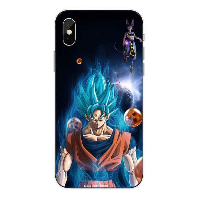 Dragon Ball z super Goku Мягкая силиконовая ТПУ задняя крышка чехол для телефона iPhone 6 6s 7 8 Plus