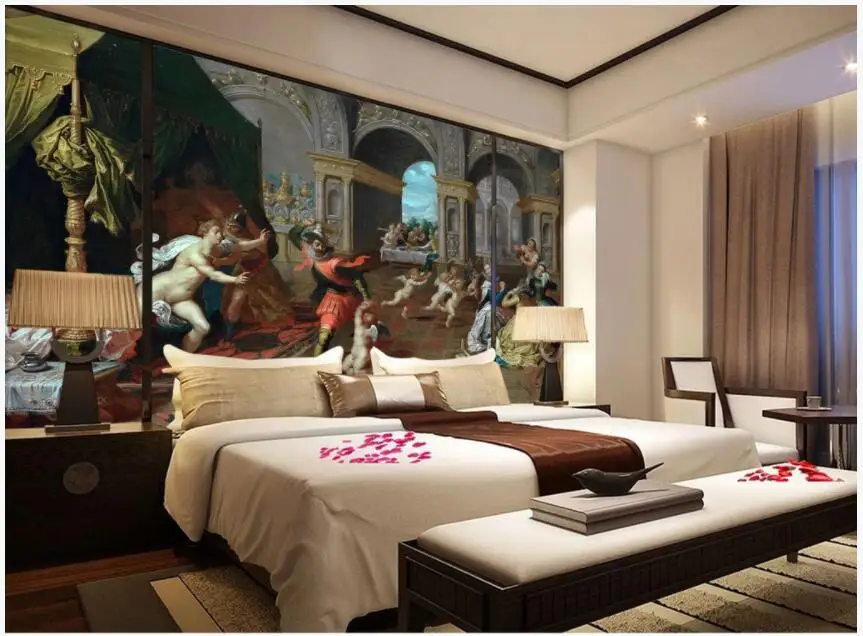 Настенная 3d Бумага фото на заказ ручная роспись дворец Голая девушка АРКА