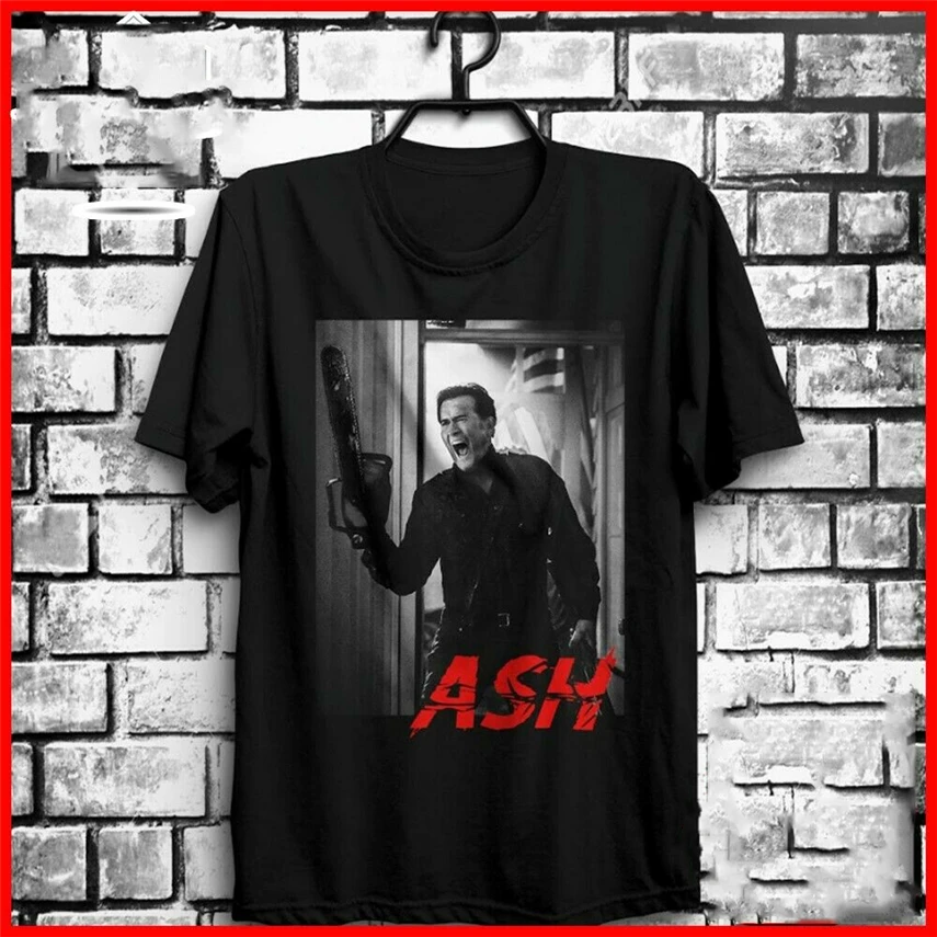 Бесплатная доставка Ash Vs Зловещие мертвецы ужас ТВ шоу футболка персонаж имя