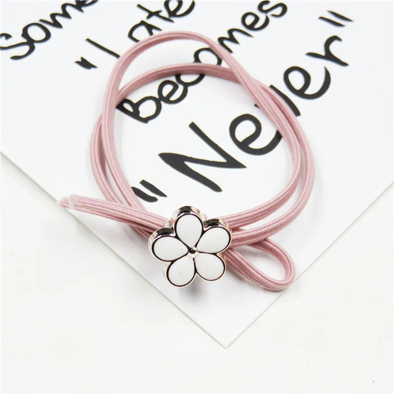 1 шт. креативные розовые цветочные эластичные резинки для волос девочек богемный