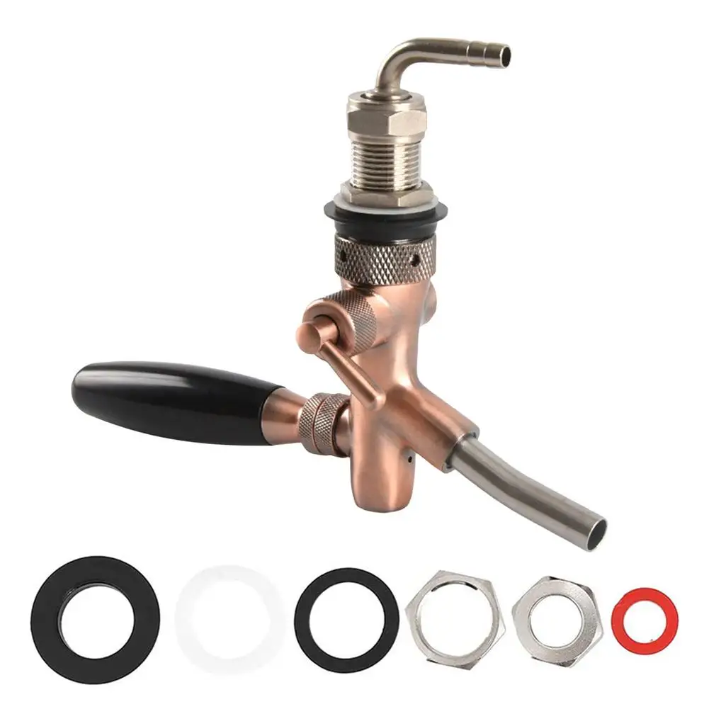 

Beer Keg Tap - Beer Taps For Home Bars - Beer Tap Faucet - G5/8 Brass Stainless Steel Adjustable Beer Keg Dispenser Tap Durable