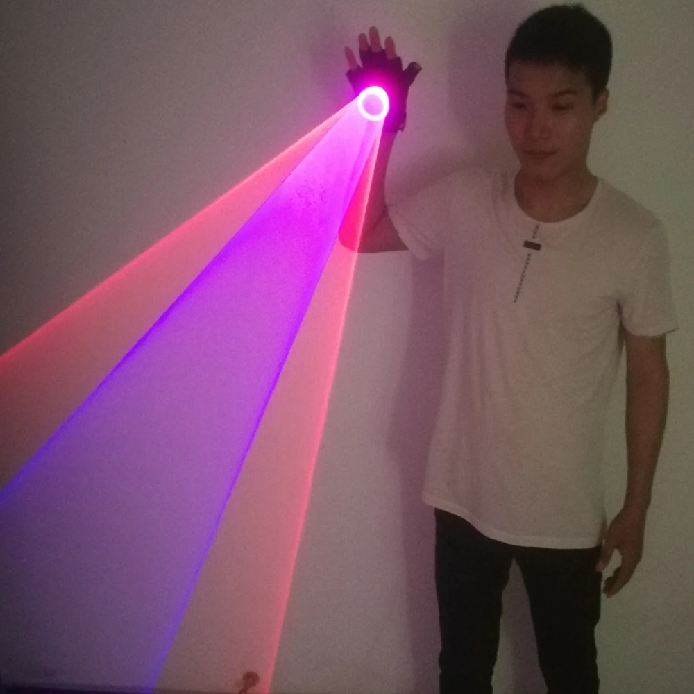 Синие зеленые красные лазерные перчатки для DJ танцевального клуба настоящий