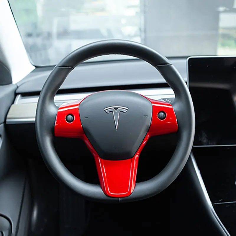 Интегрированный чехол на руль Tesla Model 3 y 4 цвета|Наклейки для салона авто| |