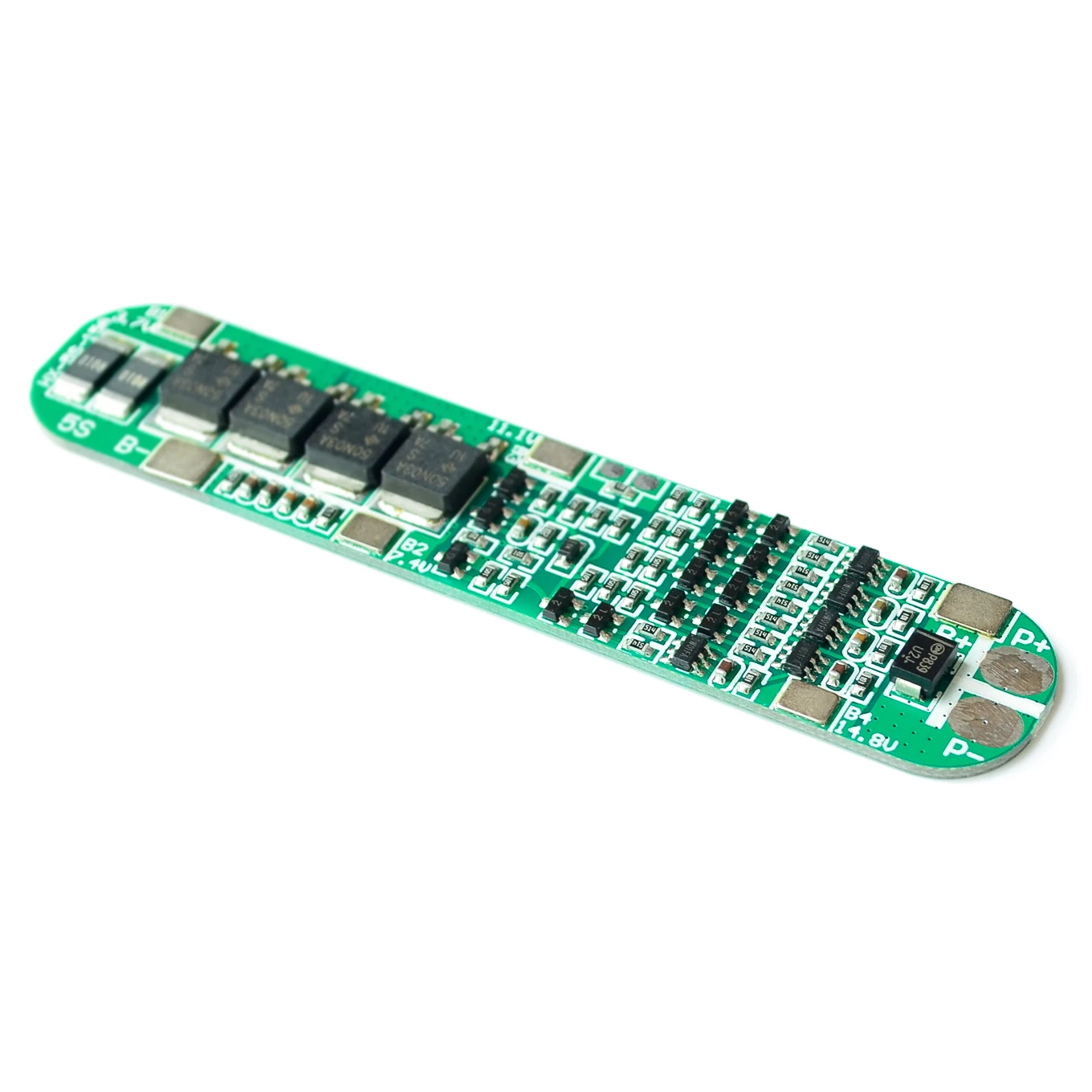 5S 18.5V 18650 Lithium Battery Protection Board Anti-overcharged over-discharge 21V Solar Lighting Li-ion Lipo 5 Pack 15A 25A - купить по