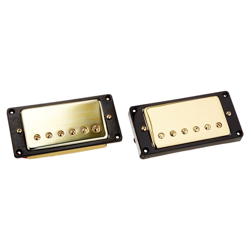 

Pair of Gold Humbucker Pickups for Les Paul Replacement