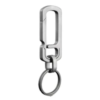 titanium buckles edc outdoor tool titanium alloy keychain tiranium buckle high quality key ring camping hiking outdoor tools