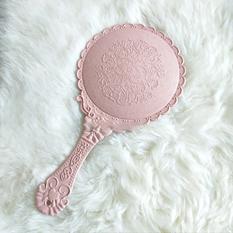 Зеркало для макияжа зеркальце на стену винтажное вращающееся в сборе Овальная