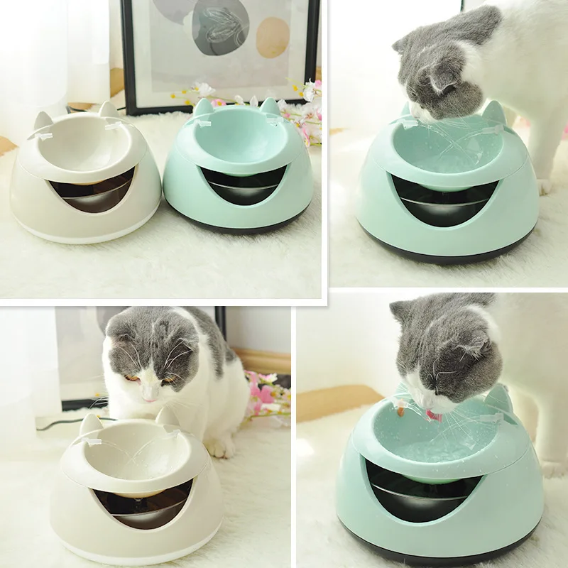 Автоматический светящийся фонтан для домашних животных кошек собак USB