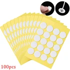 100 шт. двусторонние наклейки в виде свечей Wick1, Клейкая пена в виде свечи, зеленые точки для изготовления восковых фиксированных свечей сделай сам