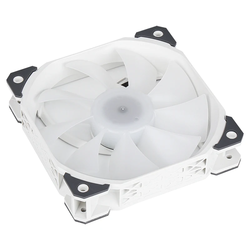 SAMA PWM 4-контактный 120 мм белый вентилятор охлаждения ПК 12 см кулер 63CFM / 5 В A-RGB