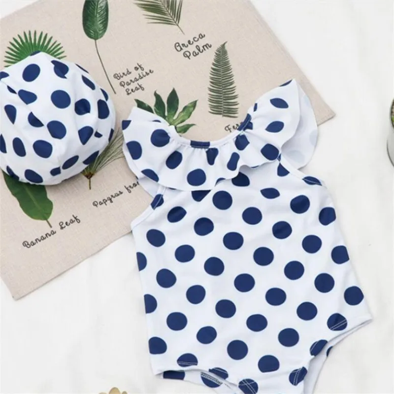 Weoneit/Боди для маленьких девочек бикини малышей купальник в горошек купальный